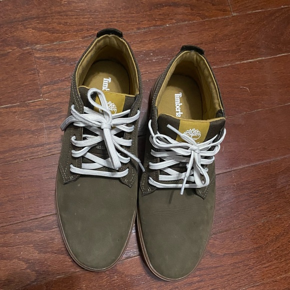 Timberland suede canvas olive ankle boots - Picture 2 of 12